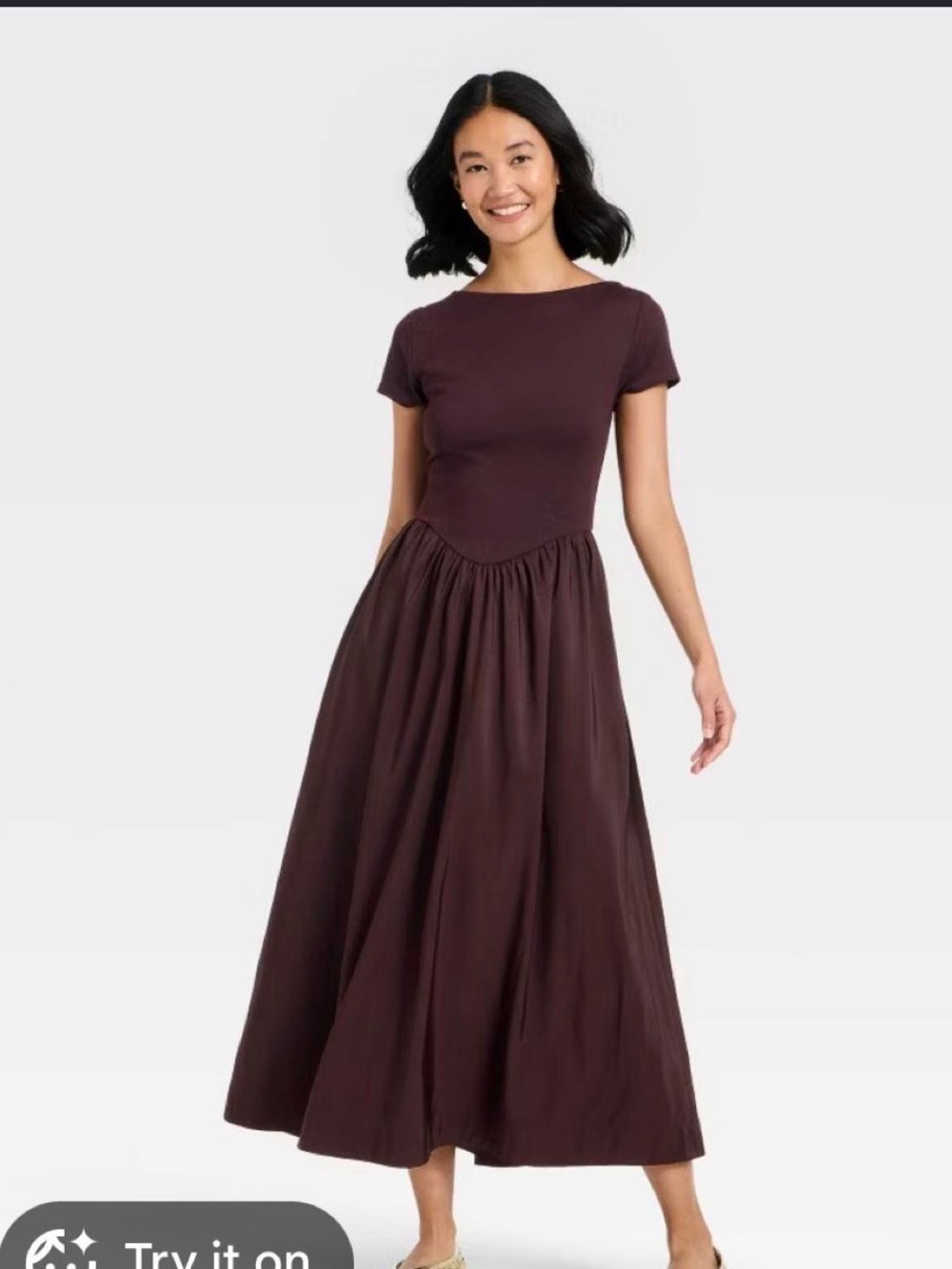 A new day backless knit maxi dress